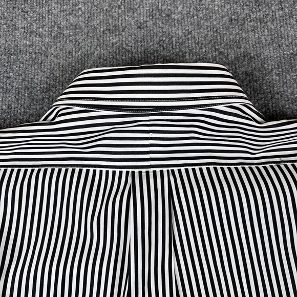 Polo Ralph Lauren Shirt Mens XL Black White Pinstripe Long Sleeve Button Pony - Picture 8 of 12